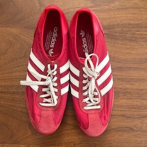 Adidas Scarlet and Ivory Trainers